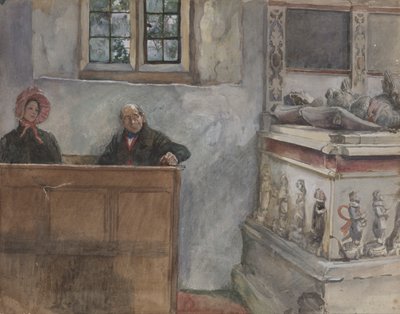 教会で 作： Edwin Austin Abbey