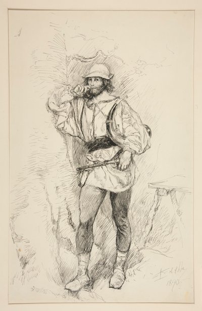 ジャック、第 2 幕、シーン v、お気に召すままの挿絵 作： Edwin Austin Abbey