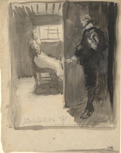 ジョン・オールデン 作： Edwin Austin Abbey