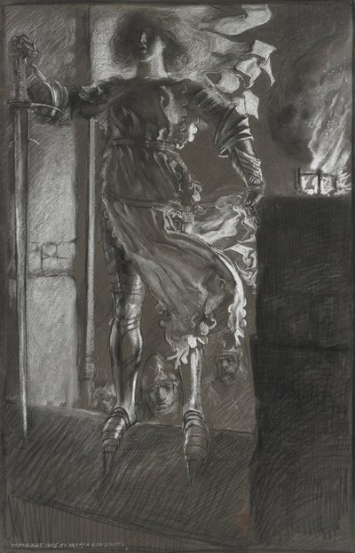 La Pucelle、ヘンリー 6 世、パート I、第 3 幕、第 2 場より 作： Edwin Austin Abbey