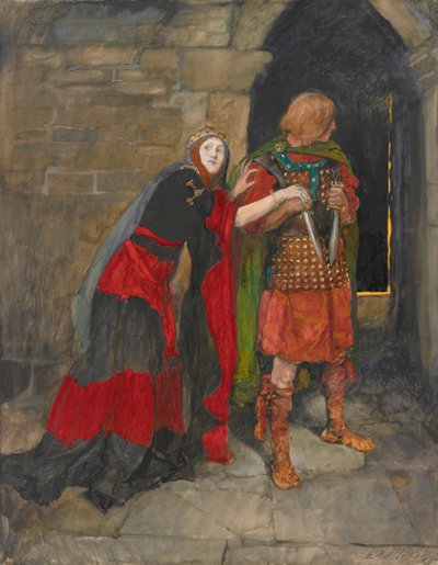 マクベス夫人： 作： Edwin Austin Abbey