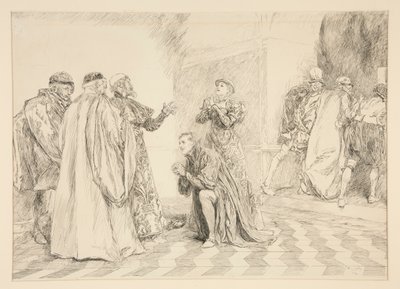 光沢： 作： Edwin Austin Abbey