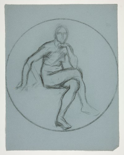 ペンシルベニア州ハリスバーグの州議会議事堂の壁画のメダリオン スタディ、1902～1911 年（ジョン シンガー サージェントによって完成） 作： Edwin Austin Abbey