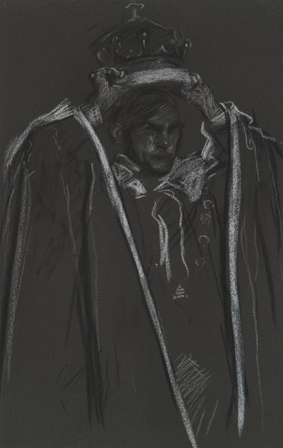 戴冠式のメイスを配置するピア 作： Edwin Austin Abbey