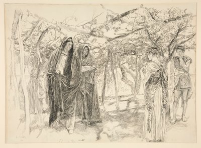 Polixenes and Perdita - 第4幕、第3場、冬 作： Edwin Austin Abbey