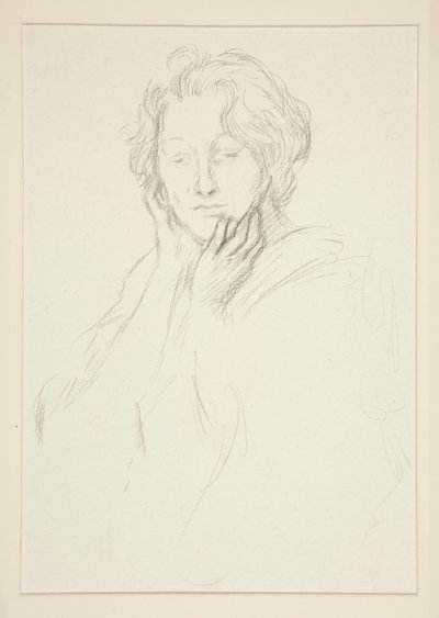 アビー夫人の肖像 作： Edwin Austin Abbey