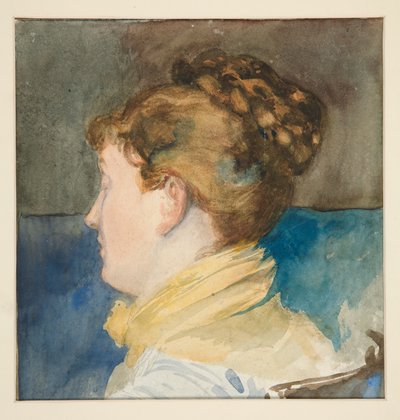 アビー夫人の肖像 作： Edwin Austin Abbey