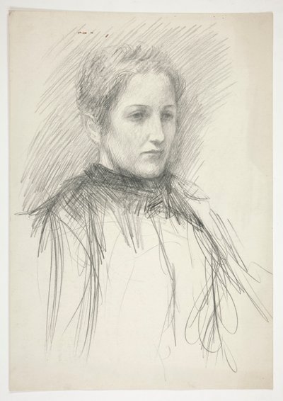 若いアビー夫人の肖像 (?) 作： Edwin Austin Abbey