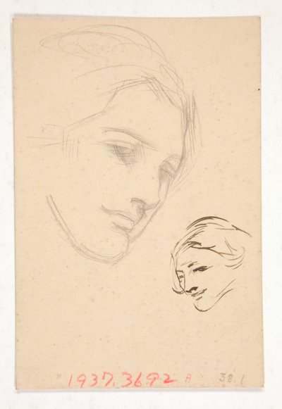 正体不明の女性の肖像画 作： Edwin Austin Abbey