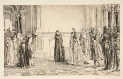 モロッコ王子： 作： Edwin Austin Abbey