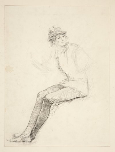 男の子の服を着たロザリンド 作： Edwin Austin Abbey