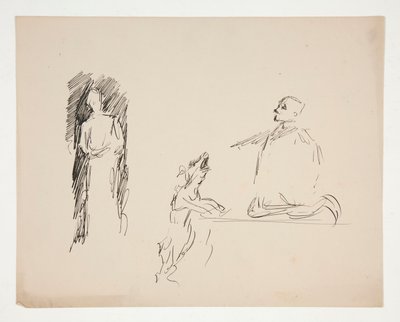 図研究シート 作： Edwin Austin Abbey