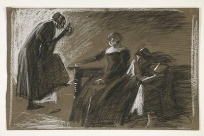 正体不明のシェイクスピア劇のスケッチ 作： Edwin Austin Abbey