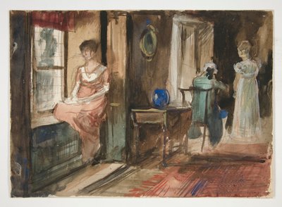 内部の図のスケッチ 作： Edwin Austin Abbey