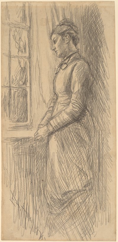 Solitude: Miss Vesta Rollinstall 作： Edwin Austin Abbey