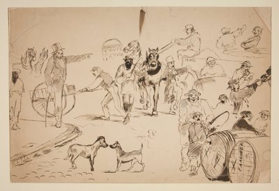 ストリートシーン 作： Edwin Austin Abbey