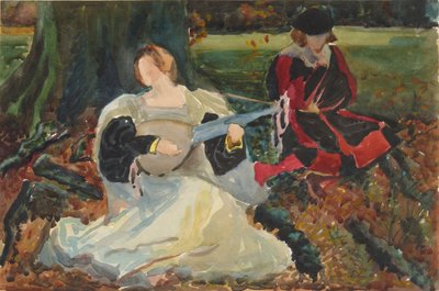 のための研究 作： Edwin Austin Abbey