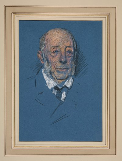 勉強。 戴冠式の老人 作： Edwin Austin Abbey