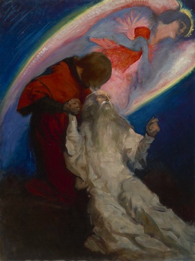 聖杯の探求と功績、1893-1901年にガラハッドが解放したアンフォルタスの研究 作： Edwin Austin Abbey