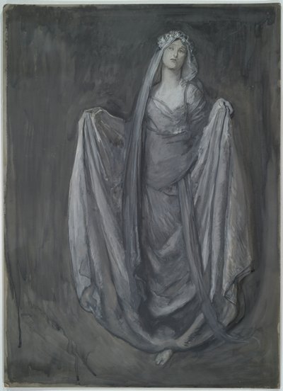 ブランシュフルールのための研究、 作： Edwin Austin Abbey