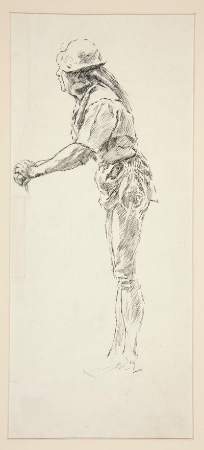 冴えない勉強、愛から 作： Edwin Austin Abbey