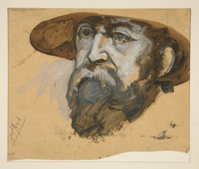 ミード将軍の習作: ペンシルベニア州ハリスバーグの州議会議事堂の壁画のスケッチ、1902-1911 年 (ジョン・シンガー・サージェントによって完成) 作： Edwin Austin Abbey