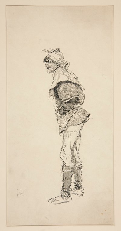 ヘンリー 4 世のための研究 (パート 1) 作： Edwin Austin Abbey