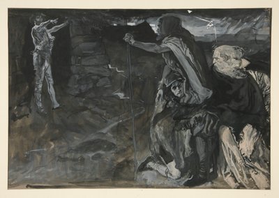 リア王の習作(?) 作： Edwin Austin Abbey
