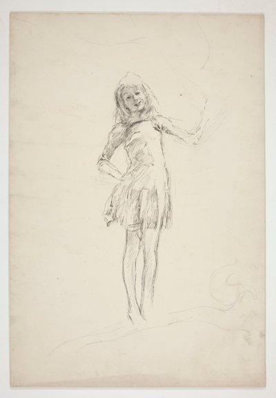 パックの勉強 真夏の夜より 作： Edwin Austin Abbey