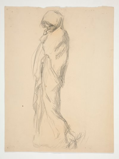 午後11時（？）の図の研究 作： Edwin Austin Abbey