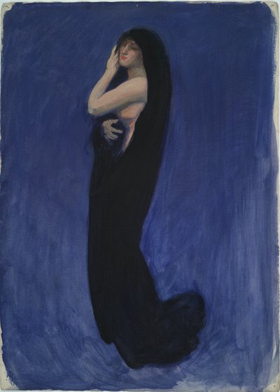 午前4時の姿の勉強 作： Edwin Austin Abbey