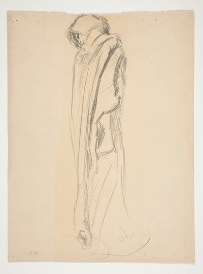 午後9時の姿を研究 作： Edwin Austin Abbey