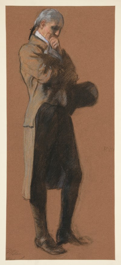 ベンジャミン・ラッシュ博士の図の習作 作： Edwin Austin Abbey