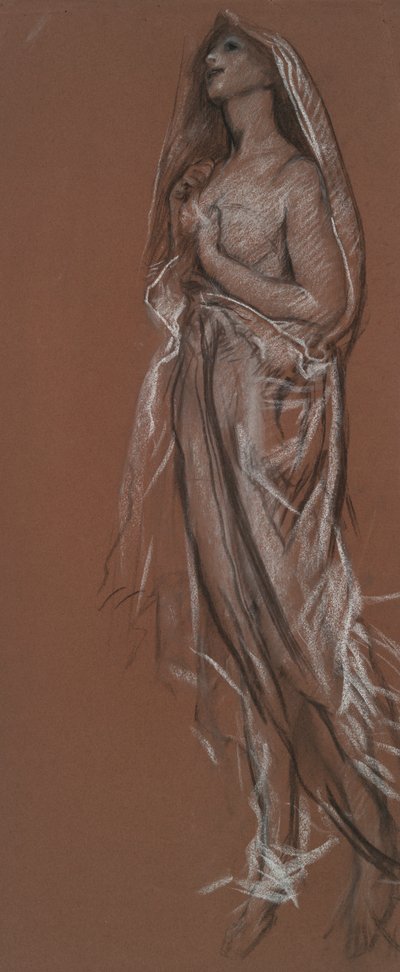 午前4時（？）の図の研究 作： Edwin Austin Abbey