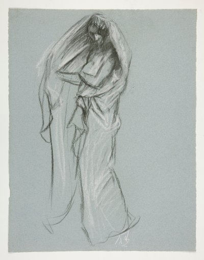 午前4時（？）の図の研究 作： Edwin Austin Abbey