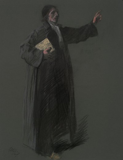 ヨハン・ケルピウスの人物像の習作 作： Edwin Austin Abbey
