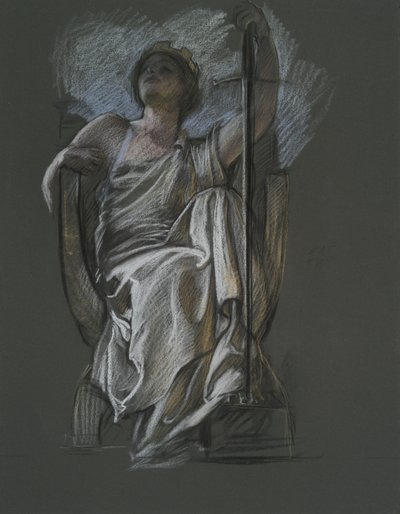 ペンシルバニアの天才の図の研究 作： Edwin Austin Abbey