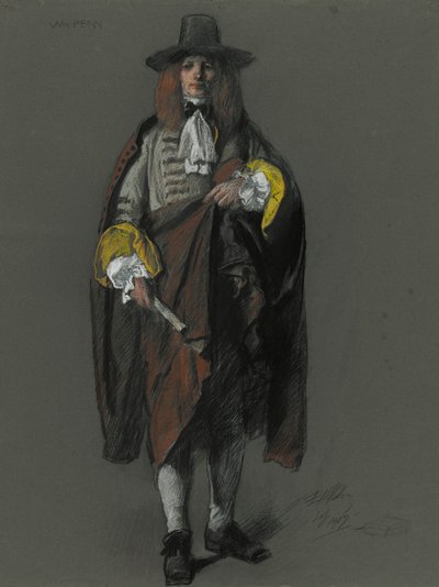 ウィリアム・ペンの人物像の研究 作： Edwin Austin Abbey