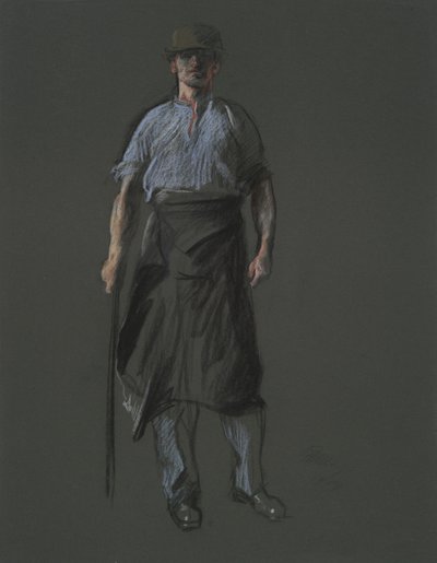 労働者の姿の研究、 作： Edwin Austin Abbey