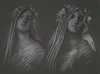 ブランシュフルールの頭のための研究 作： Edwin Austin Abbey