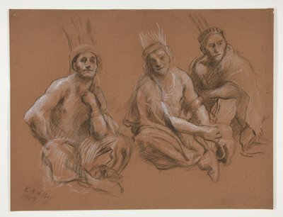 3人のインド人の研究 作： Edwin Austin Abbey
