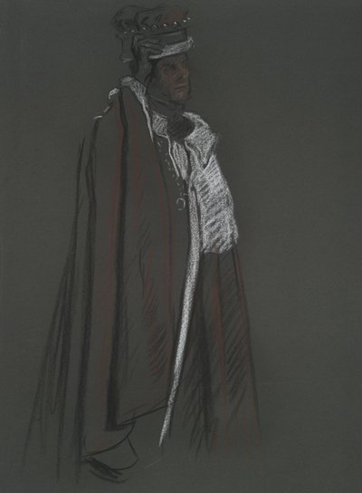 エドワード7世の戴冠式のためのピアの研究 作： Edwin Austin Abbey