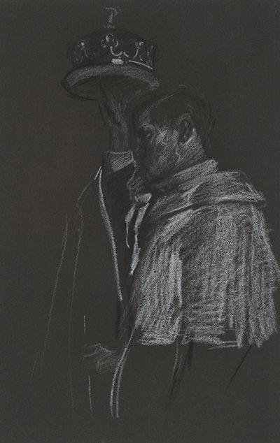 エドワード 7 世の戴冠式のためのピアの研究 作： Edwin Austin Abbey