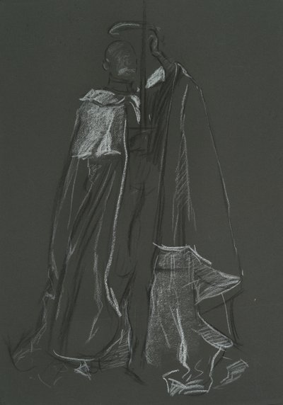 エドワード 7 世の戴冠式のためのピアの研究 作： Edwin Austin Abbey