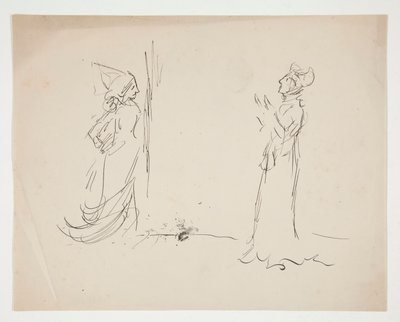 愛からの二人の人物の習作 作： Edwin Austin Abbey