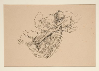 天使の習作（ステンドグラス用？天井用？） 作： Edwin Austin Abbey