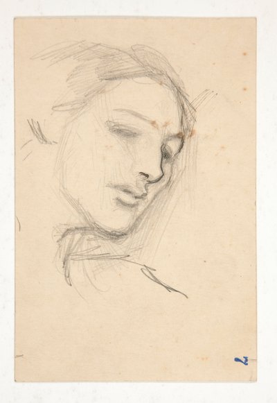 女性の 3 つの頭の研究 作： Edwin Austin Abbey