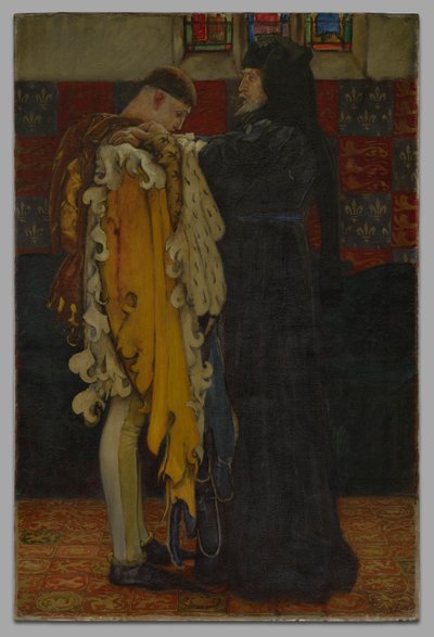 国王からプリンス・オブ・ウェールズへ： 作： Edwin Austin Abbey