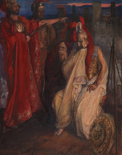 トロイラスとクレシダ：アガメムノン以前 作： Edwin Austin Abbey