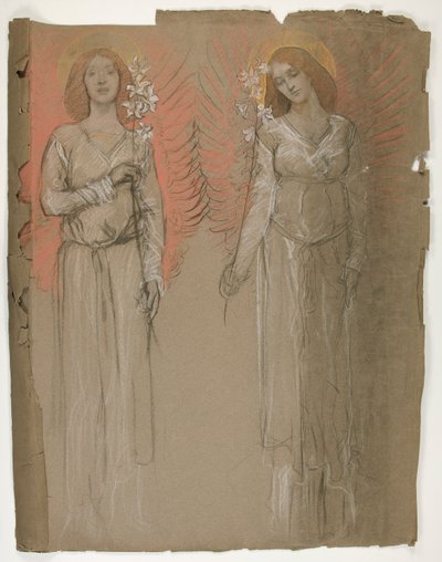 二人の天使 作： Edwin Austin Abbey